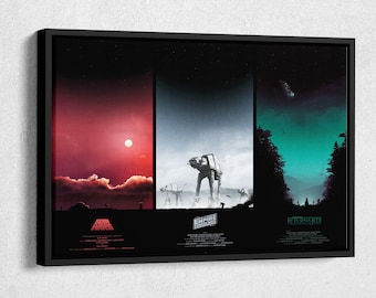 Star Wars Trilogy Movie Poster Canvas Wall Art Home Decor Framed Art