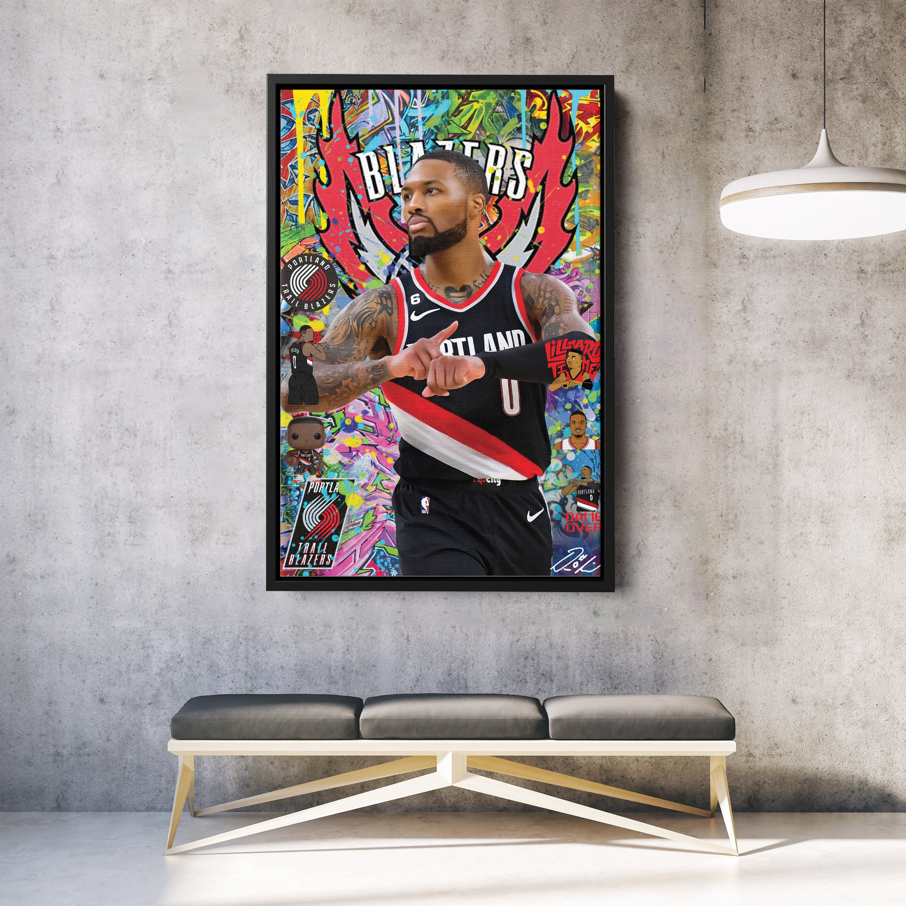 Poster Damian Lillard Sur Toile - Décoration Murale Pour