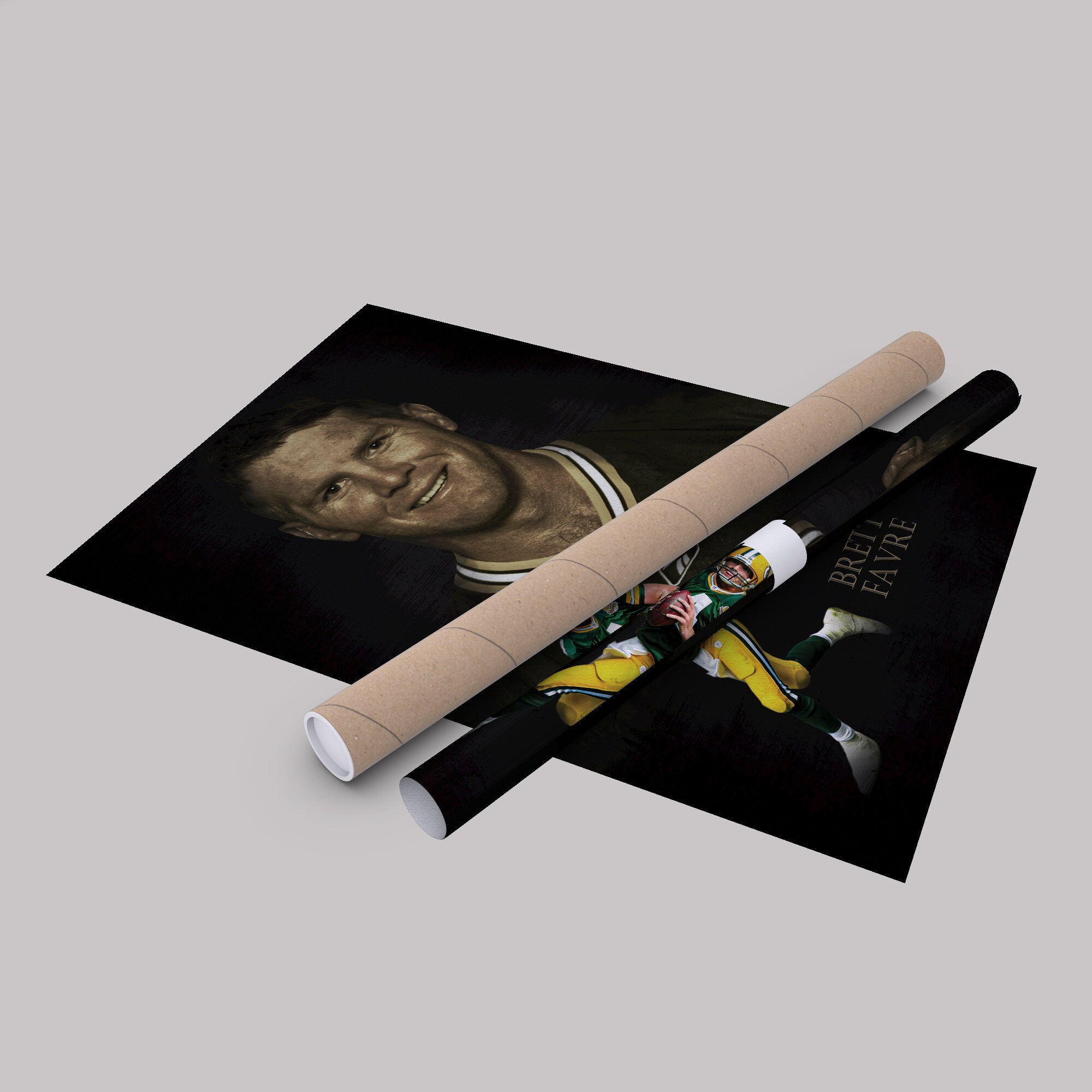 Brett Favre Poster Green Bay Packers NFL Legend Canvas Wall Art Home Decor  Framed Art