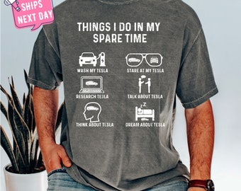 Things I Do In My Spare Time Shirt, Car Lover T-Shirt, Funny Car Shirt, Car Fan Club Shirt, Gift for Car Enthusiast, Fathers Day TShirt