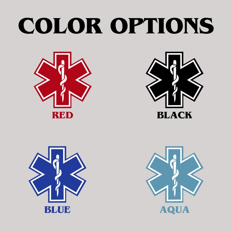 a medical symbol with the colors of red, blue, and green