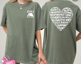 Custom Camp Shirt, Personalized Camp Troop Shirts, Camping Shirts, Camper Adventure Shirt, Summer Shirt, Custom Summer Camp Shirt