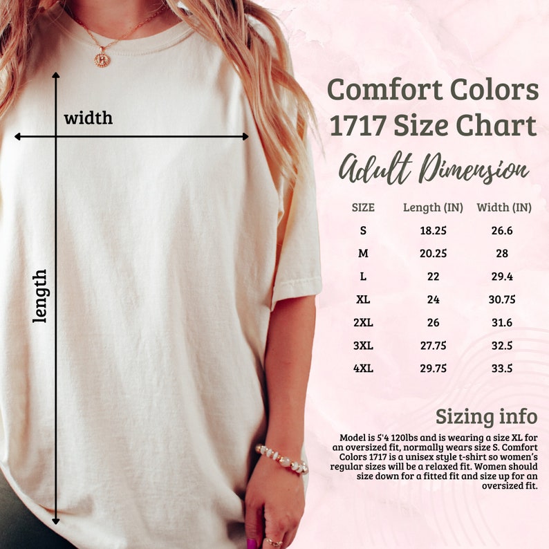 a women's size chart for a t - shirt