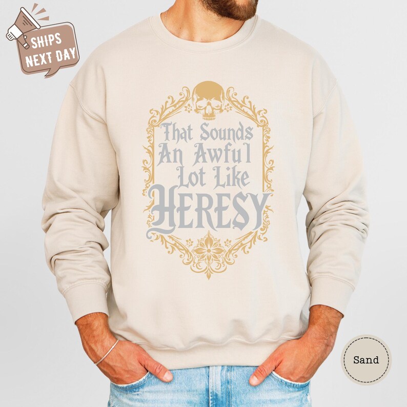 a man wearing a sweatshirt with a quote on it