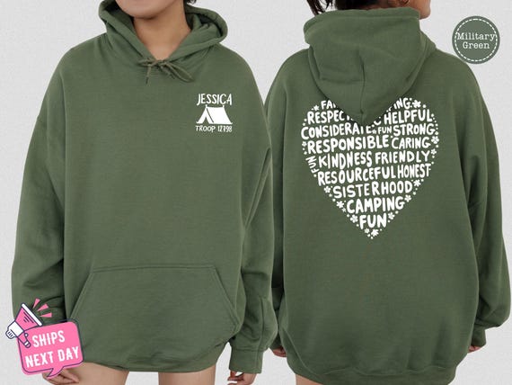 Custom Camp Sweatshirt, Personalized Camp Troop Hoodies, Camping Road Trip Sweater, Camper Adventure Nature Sweatshirt, Summer Camp Hoodie