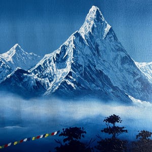 Mt Everest/ Sagarmatha painting Nepal