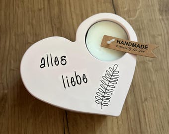 Theelichthouder ''Hart''/theelichthouder/cadeau/decoratie