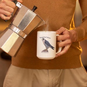 Peregrine Falcon Mug: Bird Watcher Gift, Naturalist Coffee Cup bild 8