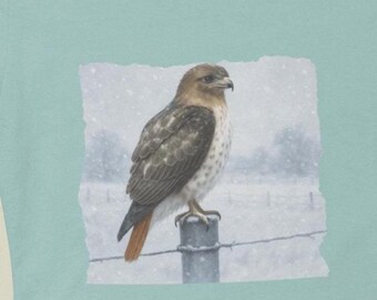 Red-Tailed Hawk T-Shirt | Bird Lover Gift | Comfort Colors Tee