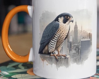 Peregrine Falcon Coffee Mug: Bird & Nature Lover Gift | Birder Coffee Cup
