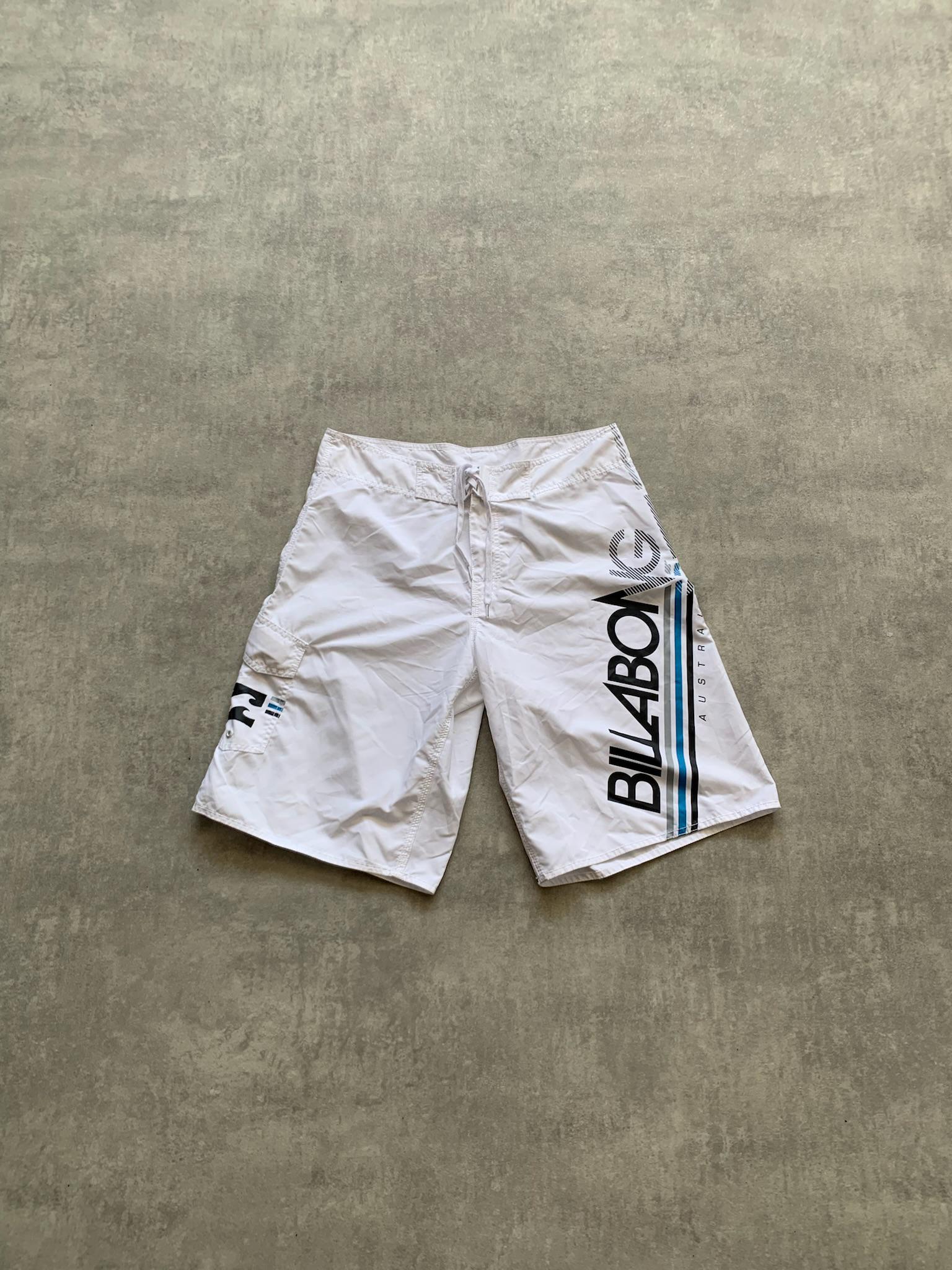 Billabong 100 Polyester Swimming Shorts Mens Size 34 Like L White Sportswear Active Wear Etsy Australia