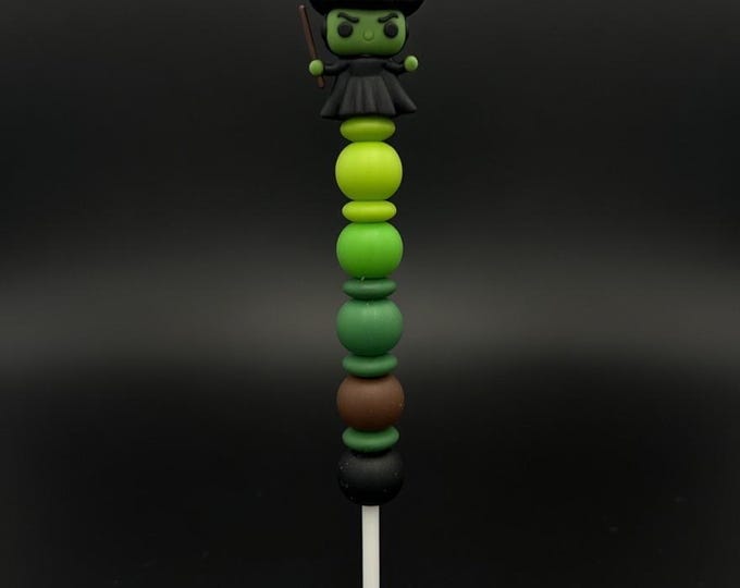 Elphaba Silicon Beaded Crochet Hook - Wicked Inspired