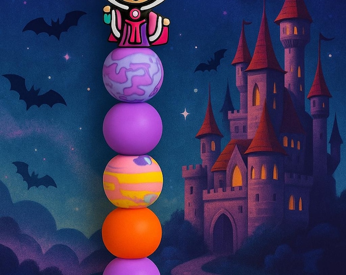 Evil Queen Crochet Hook | Gothic Silicone Beaded, Ergonomic Handle