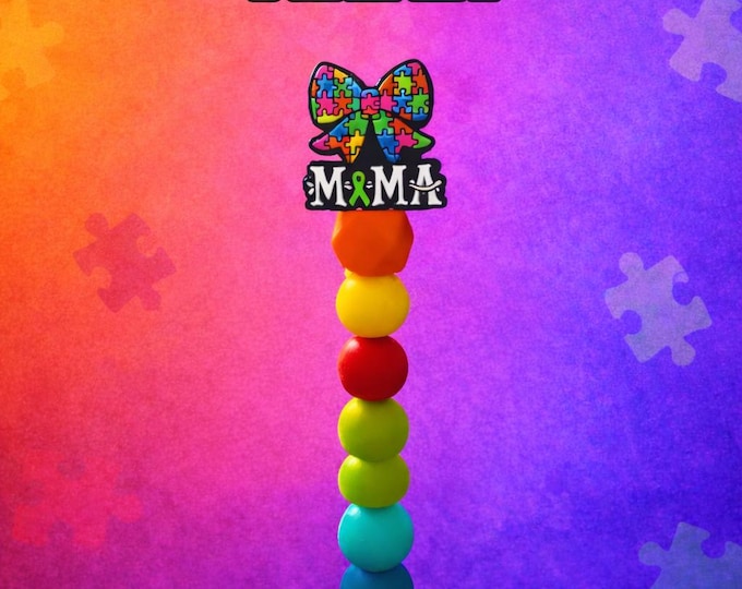 Autism Mama & Proud – Bright, Bold Crochet Hook That Says It All