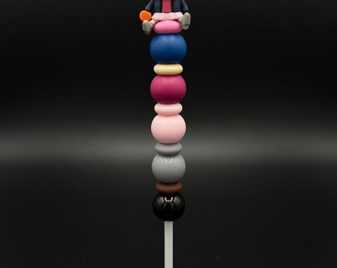 Eleven Silicon Beaded Crochet Hook - Stranger Things Inspired