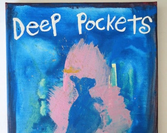 Deep Pockets Kangaroo - Original WORD ART Painting - Nayarts