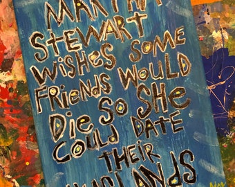 Martha Wishes Die Date Mari mot Art Peinture - NayArts