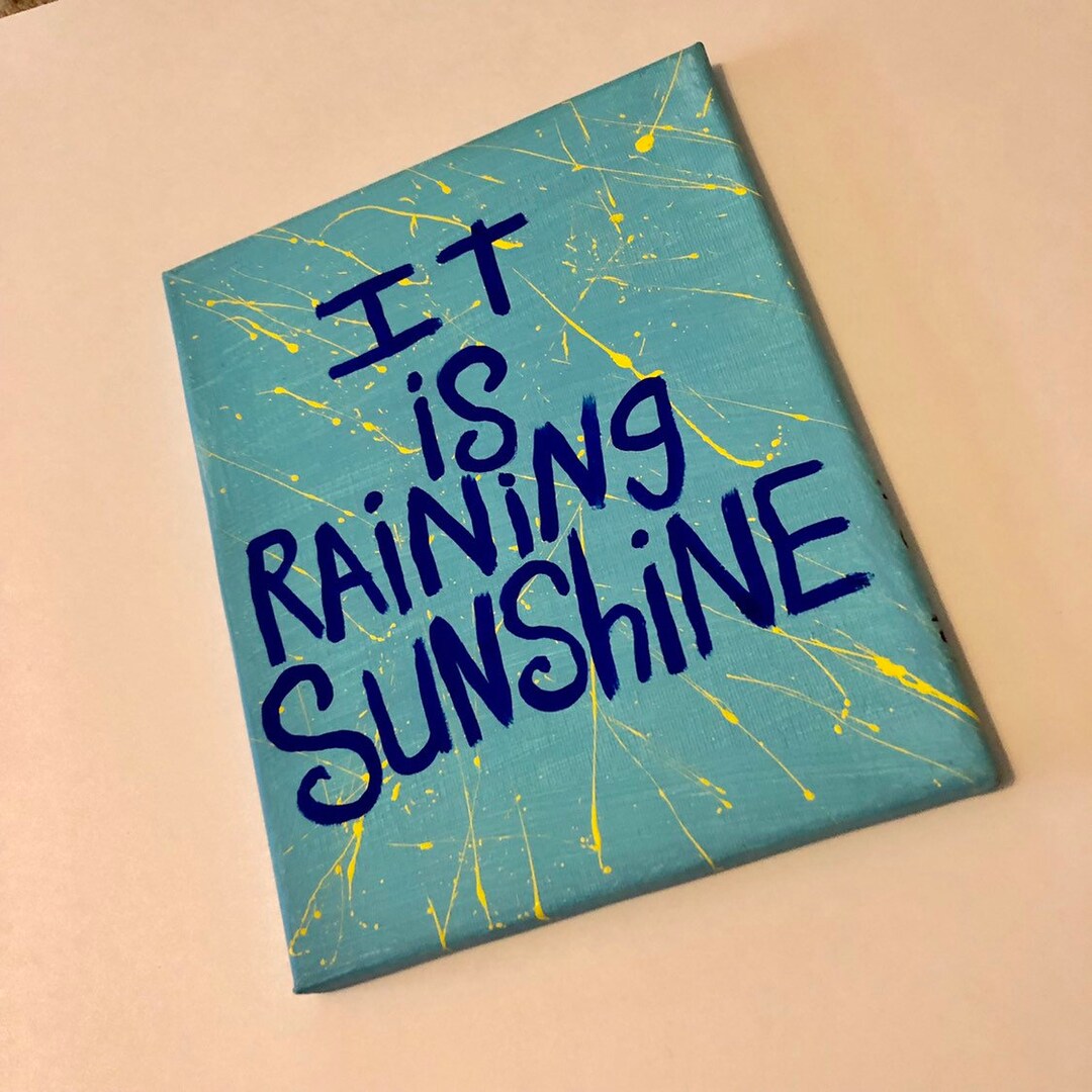 Original WORD Canvas ART Quote Painting Nayarts It is Etsy