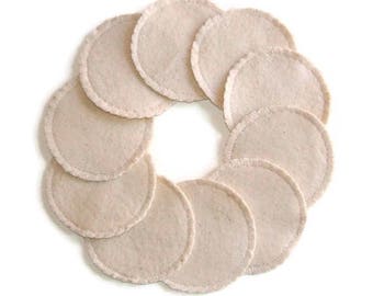 Natural Unbleached Make-up Remover Pads, Reusable Cotton Rounds, Beauty Gift