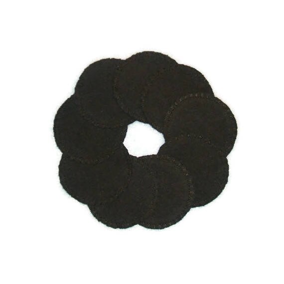 Black Reusable Cotton Rounds Cosmetic Pads Etsy