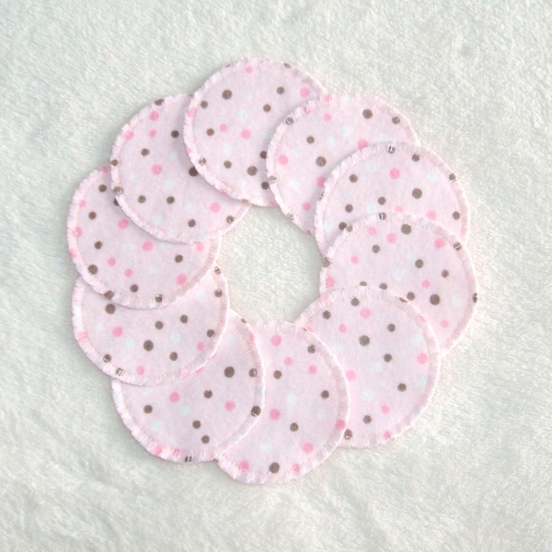 Pink Polka Dot Makeup Remover Pads Washable Reusable Cotton Etsy
