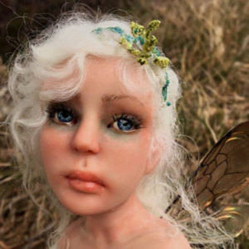 Locks for Spinning Felting Hand Dyed Shades of Mint Green 1 oz. Baby Photo Props Doll Hair Blythe Reroot Cotswold Wool Locks