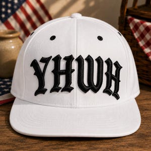 YHWH 3D Puff Embroidery Design | Gothic Yahweh Christian Hat File (Instant Download)