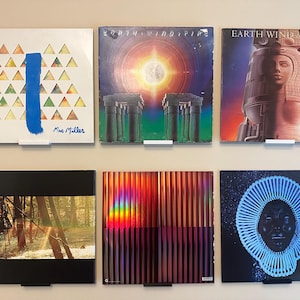 Vinyl Record Shelf | Wall Mount Album Display | Complete with Command Strips and Mounting Screw! | Multiple colors!