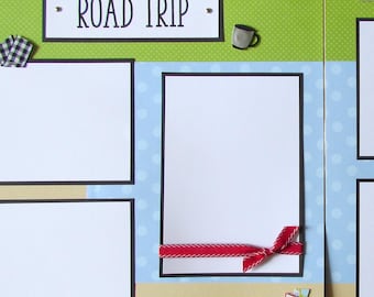 BEACH BUMS 12x12 Scrapbook Pages - Premade Layout - Summer Vacation ...