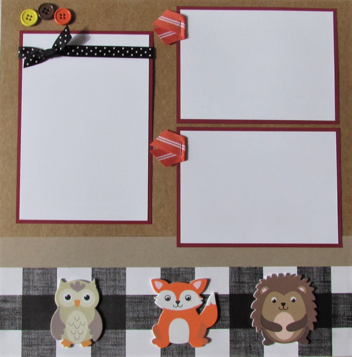 BABY'S FIRST THANKSGIVING 12x12 Premade Scrapbook Pages - Fall Layout ...
