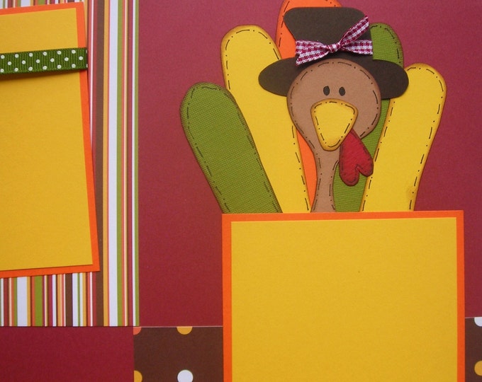 BABYS FIRST THANKSGIVING 12x12 Premade Scrapbook Pages - Etsy