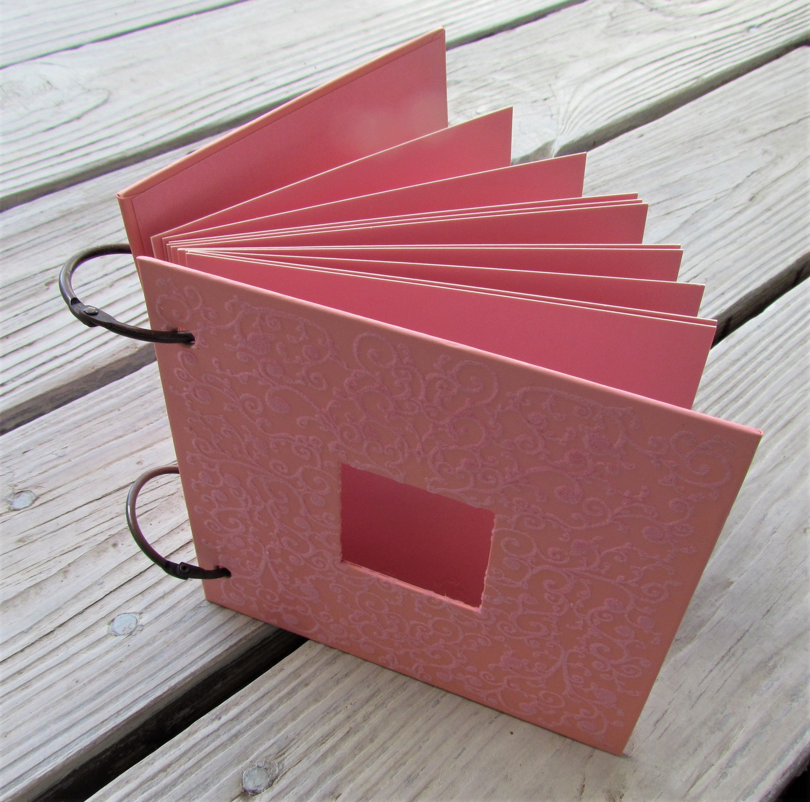 4 1/2 Mini Album-blank Scrapbook-10 Pages or More Bare Chipboard Book-wire  Binding or Rings 