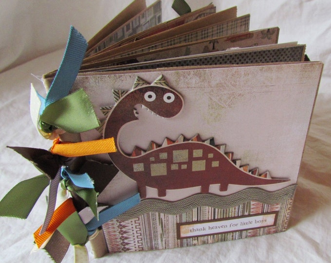 Vintage Inspired BABY BOY Paper Bag Premade Scrapbook Album Etsy