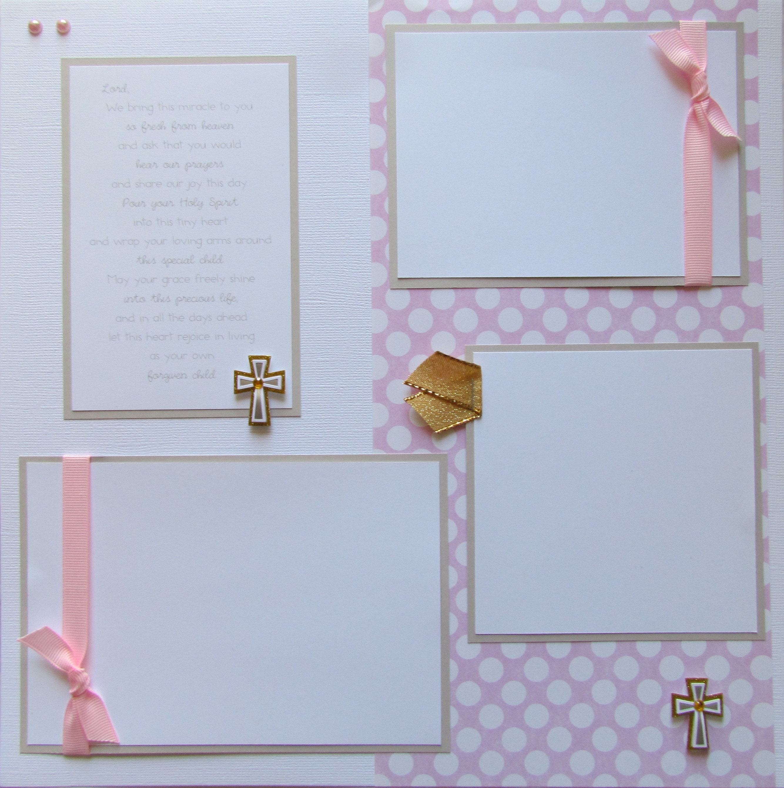 Premade Scrapbook Page STROLL WITH ME (1) 12x12 Baby Girl Layout –  Scrapbooksrus