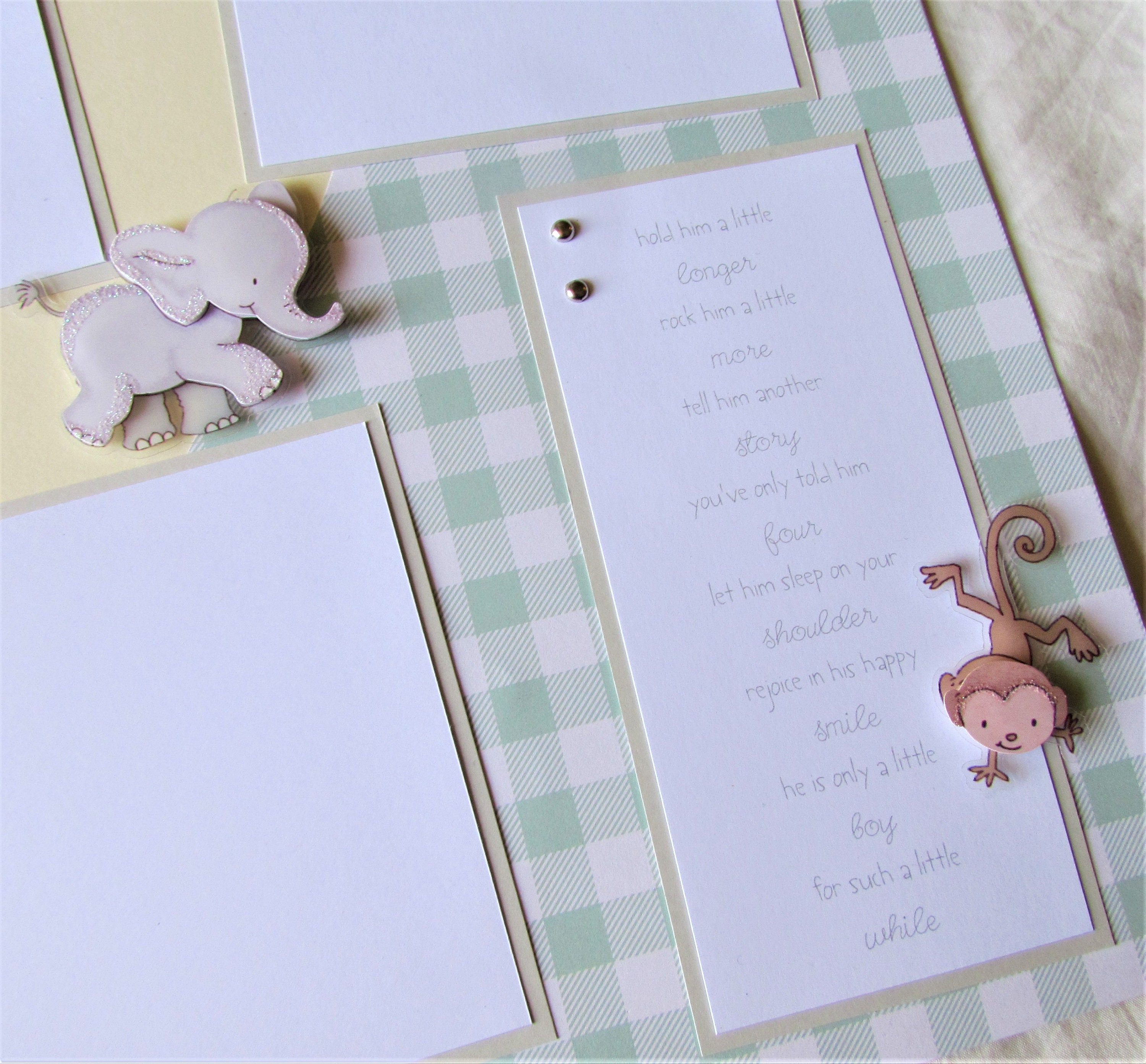 Baby Boy Premade 12x12 Scrapbook Pages - PRECIOUS LITTLE BOY - Baby ...