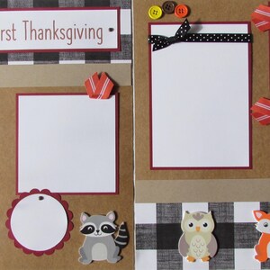 BABY'S FIRST THANKSGIVING 12x12 Premade Scrapbook Pages - Fall Layout ...