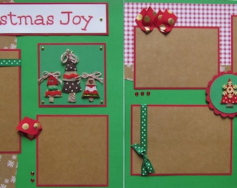 CHRISTMAS 12x12 Premade Scrapbook Pages - Family Scrapbooking Layout ...