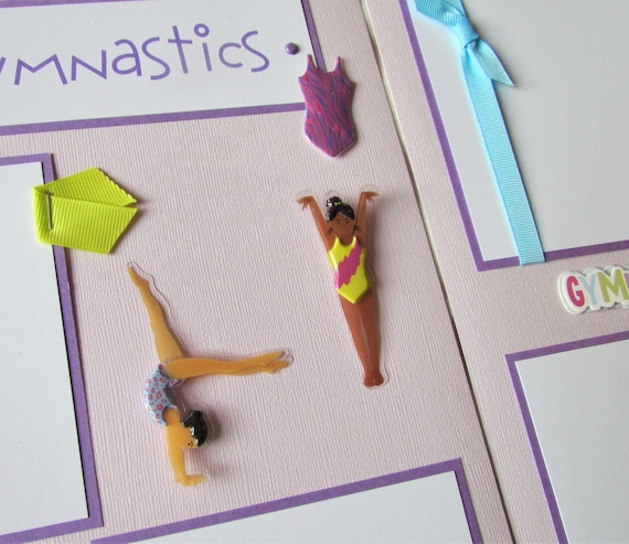 Paper House 3D Gymnastics scrapbooking stickers