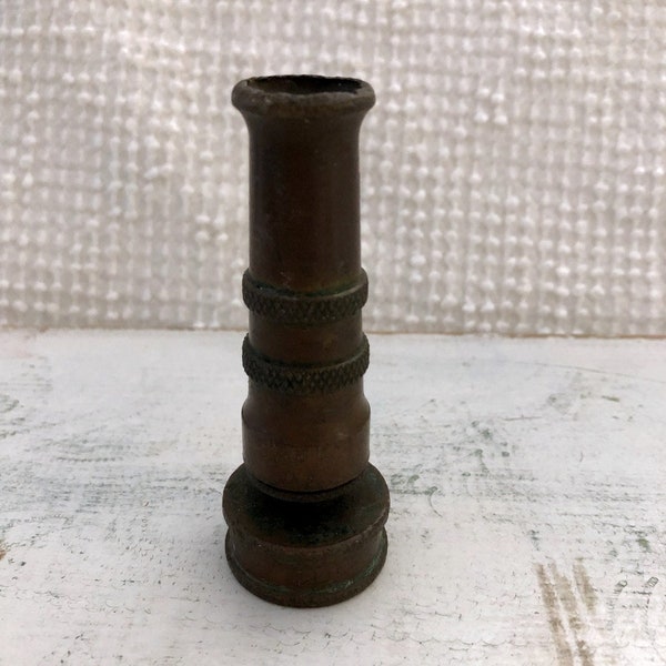 Vintage Solid Metal Hose Nozzle - Collecting, Crafting, Decorating - Fun Nostalgic Gift - Can Be Repurposed into Photo Holder and More