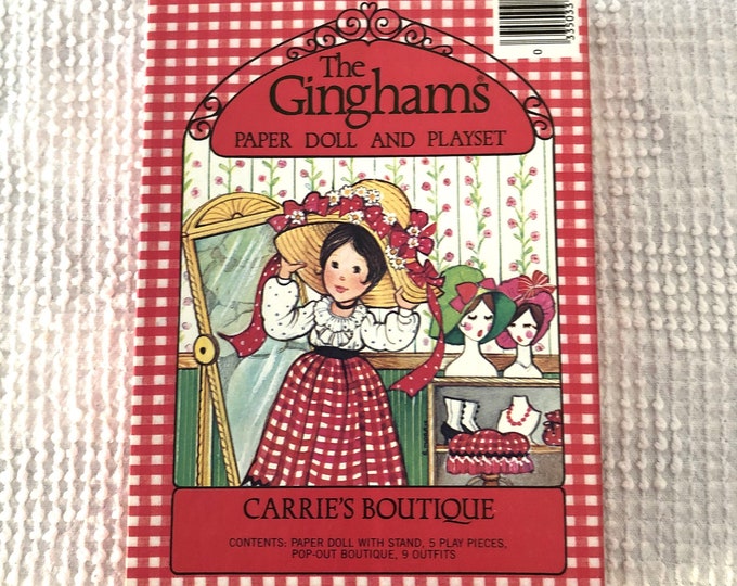 The Ginghams Paper Doll & Play Set in Original Box Carrie's Boutique