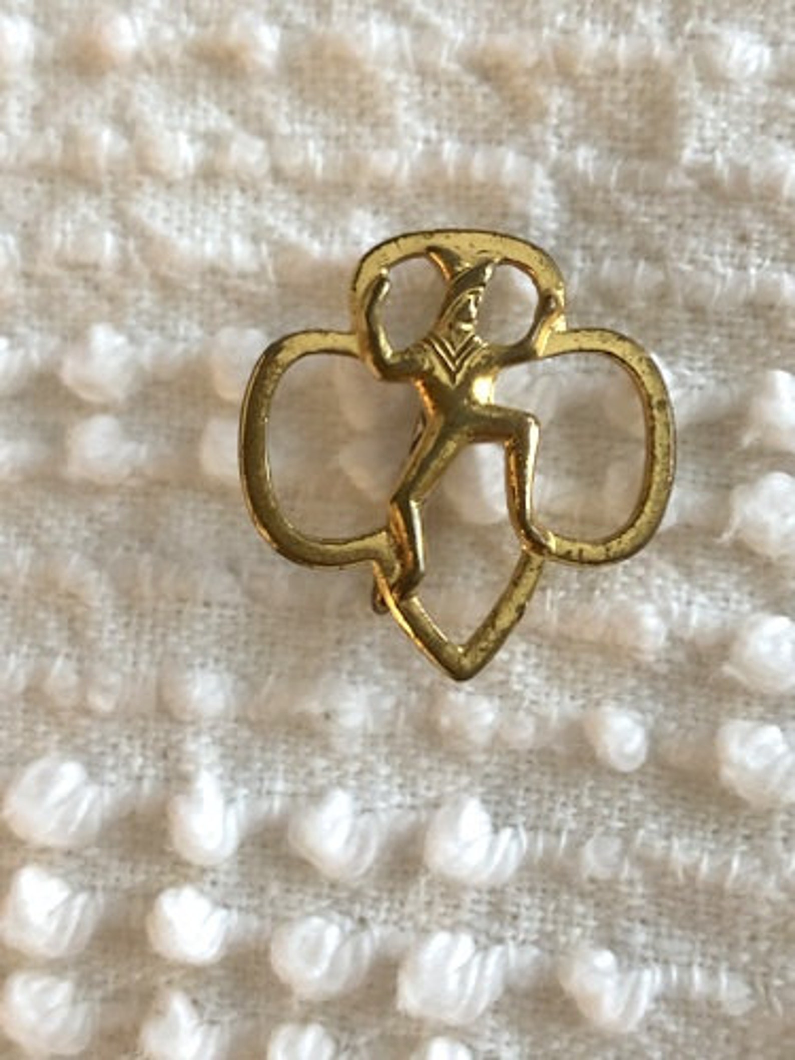 Vintage Brownie Pin Brooch From the 1970s Fun to Wear Etsy