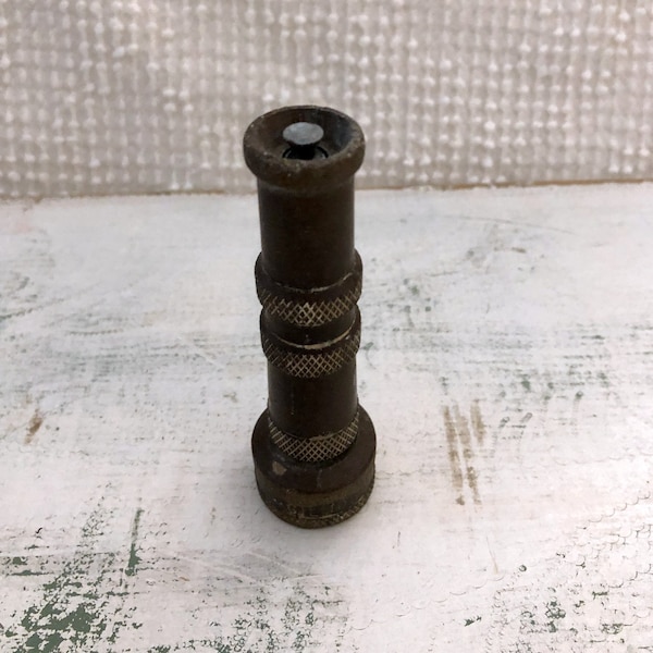 Vintage Brass Hose Nozzle - Collecting, Crafting, Decorating - Fun Nostalgic Gift - Can Be Repurposed into Photo Holder, Paperweights, More