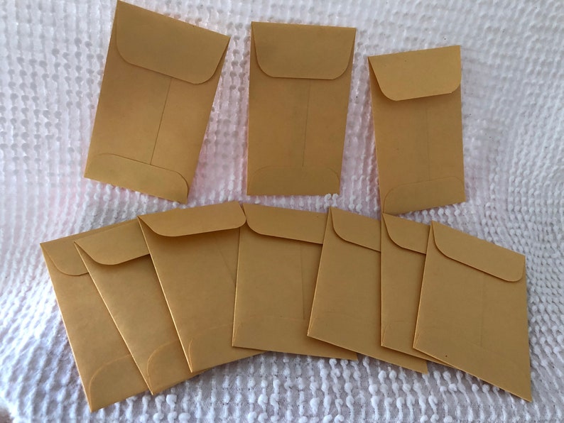 Vintage Manilla Coin Envelopes Set of 10 4 X Etsy