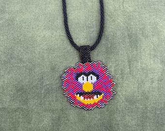 Muppets Character Animal Beaded Pendant Necklace