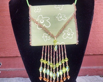 Beaded Amulet Bag Necklaces