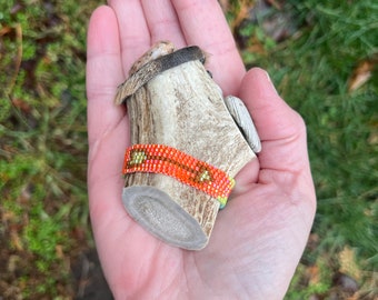 Deer Medicine deer antler palm meditation talisman