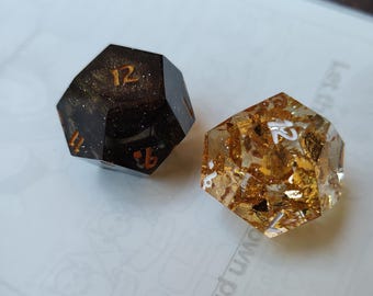 希望と絶望 - ダガーハート、手作り樹脂製デュアリティダイス、D&D、テーブルトップRPG
