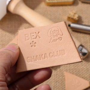 Benutzerdefinierter Messingstempel für Leder, Leder-Brandeisen, benutzerdefiniertes Lederprägewerkzeug, Kaltpressgriff-Lederstempel, Geschenk für Leather Man
