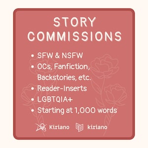 Custom Short Stories | Personalized Fanfic | Writing Commissions | Digital Download