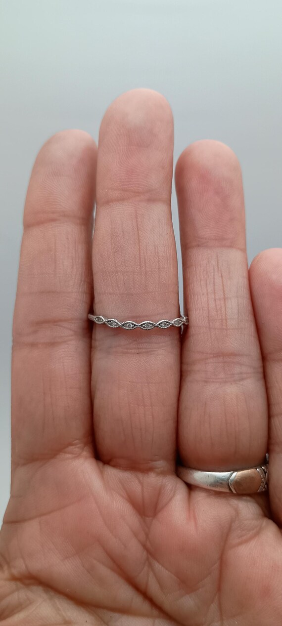 Stackable sterling silver ring. - image 3